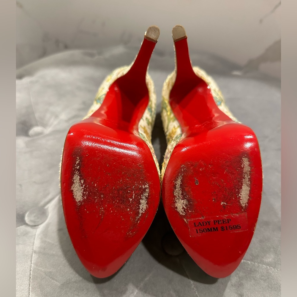 Christian Louboutin Lady Peep In Python Size 37 - image 7